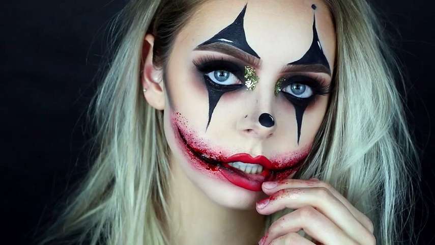 Простой макияж на Хэллоуин